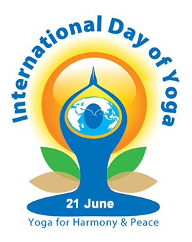 Internaional day of yoga 21 June 2019 logo